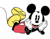 Mickey posing