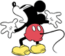 Frightened Mickey Mouse