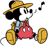 Classic Scout Mickey Mouse whistling