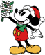 Mickey in winter, bouquet