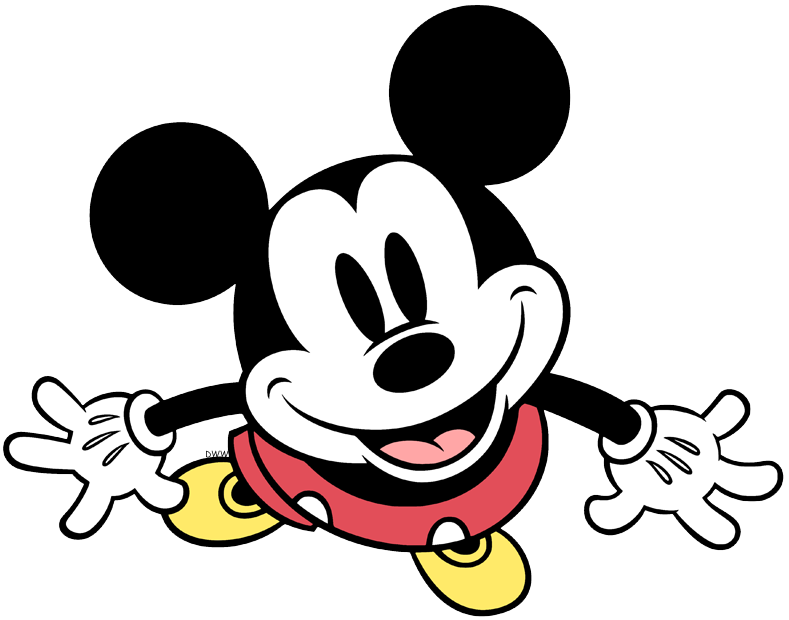 png images of Clasic Mickey Mouse flying a kite, playing tennis, hiking, dr...