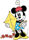 Classic Minnie holding a kite