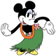 Minnie Mouse hula dancing