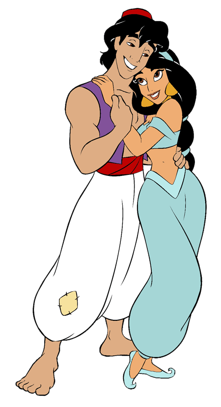 How to Draw Aladdin and Jasmine About to Kiss in Easy Steps Tutorial  How  to Draw Step by Step Drawing Tutorials
