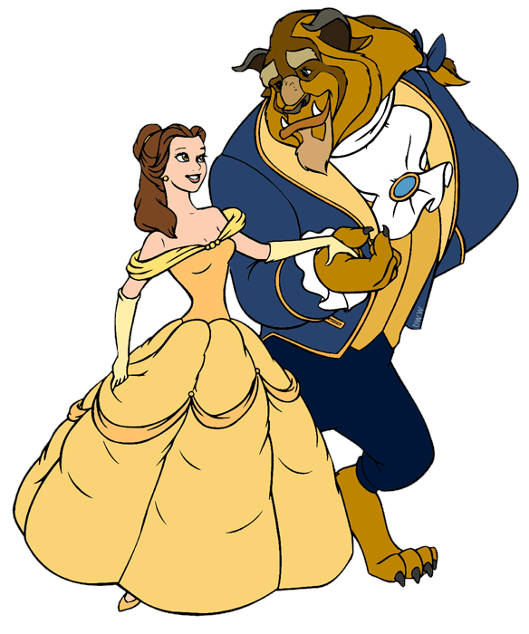 Belle & the Beast Clip Art Images | Disney Clip Art Galore