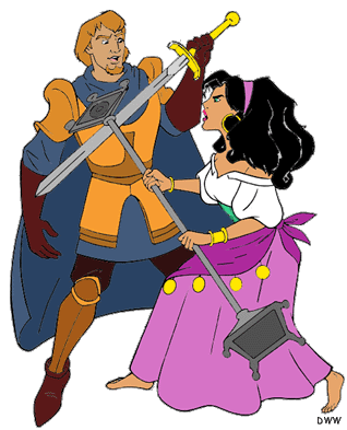 Clopin and Esmeralda The Hunchback of Notre Dame Group Clip Art Disney Clip 
