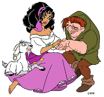 Clopin and Esmeralda The Hunchback of Notre Dame Group Clip Art Disney Clip 