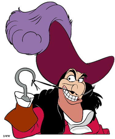 Captain Hook, Smee & Crocodile Clip Art Images | Disney Clip Art Galore