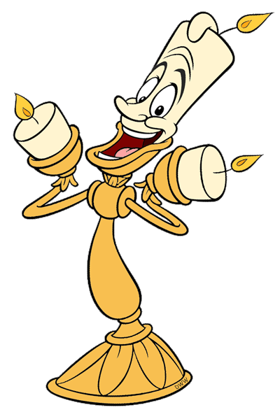 Lumiere, Cogsworth and Fifi Clip Art 2 | Disney Clip Art Galore