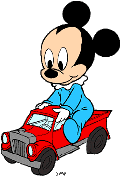Baby mickey top toy cart