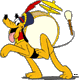 Pluto beating a drum