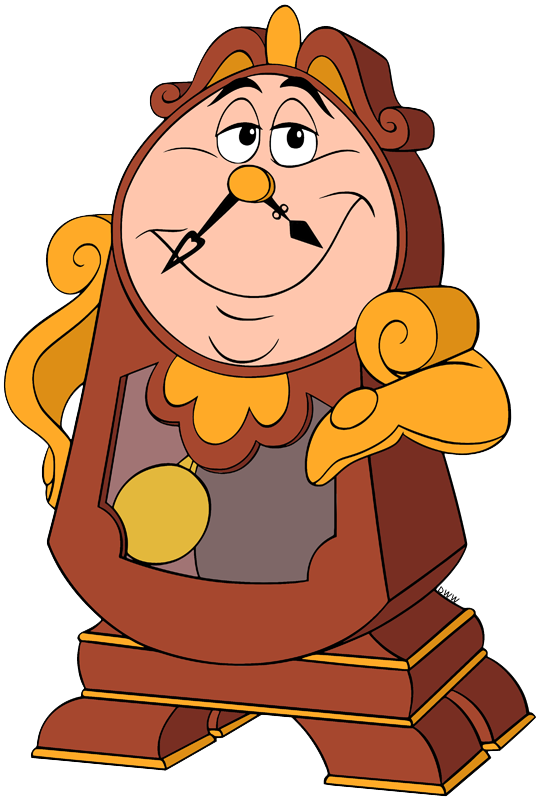Lumiere And Cogsworth Clip Art Disney Clip Art Galore