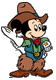 Cowboy Mickey Mouse