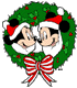 Mickey, Minnie Mouse wreath