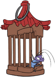 Cri-Kee in his cage
