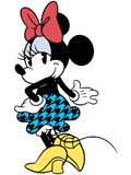 Classic Minnie Mouse with a hand on her hip