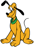 Cute Pluto sitting down
