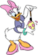 Daisy Duck painting an Easter egg