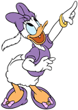 Daisy Duck pointing