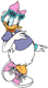 Daisy Duck wearing sunglasses