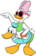 Daisy Duck ready for the pool or the beach