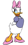 Daisy standing with a smile