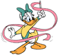 Daisy Duck rhythmic gymnastics