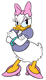 Angry Daisy Duck with her arms crossed