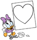 Baby Daisy, heart cutout