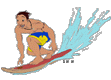 David surfing