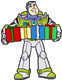 Buzz Lightyear holding presents