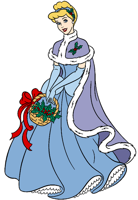 disney cinderella christmas princess clipart clip transparent characters coloring princesses dress fanpop ariel belle jasmine disneyclips fan snow aurora cute