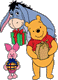 Winnie the Pooh, Eeyore, Piglet