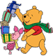 Winnie the Pooh, Piglet carrying presents