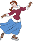 Belle skating