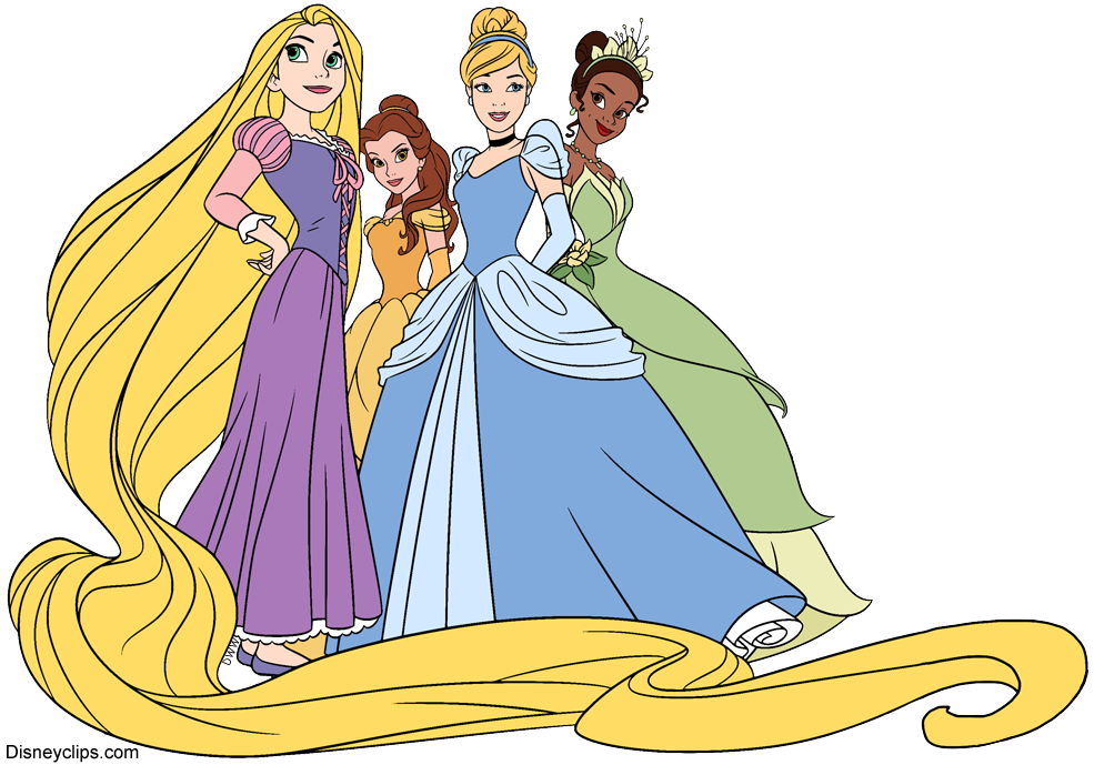 Cinderella Snow White Rapunzel Tiana Disney Princess, Princess, Disney  Princess illustration free png