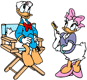 Daisy styling Donald's hair