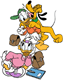 Pluto, Donald, Daisy