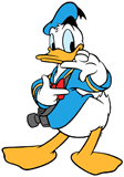 Donald Duck framing his camera shot