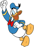 Donald Duck cheering