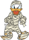Donald Duck as a mummy