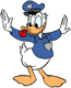 Policeman Donald conducting traffic