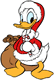 Donald Duck as Santa Claus