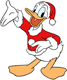 Donald Duck as Santa Claus