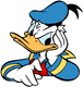 Impatient Donald Duck