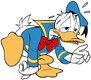 Exhausted Donald Duck