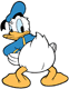 Donald Duck from behind
