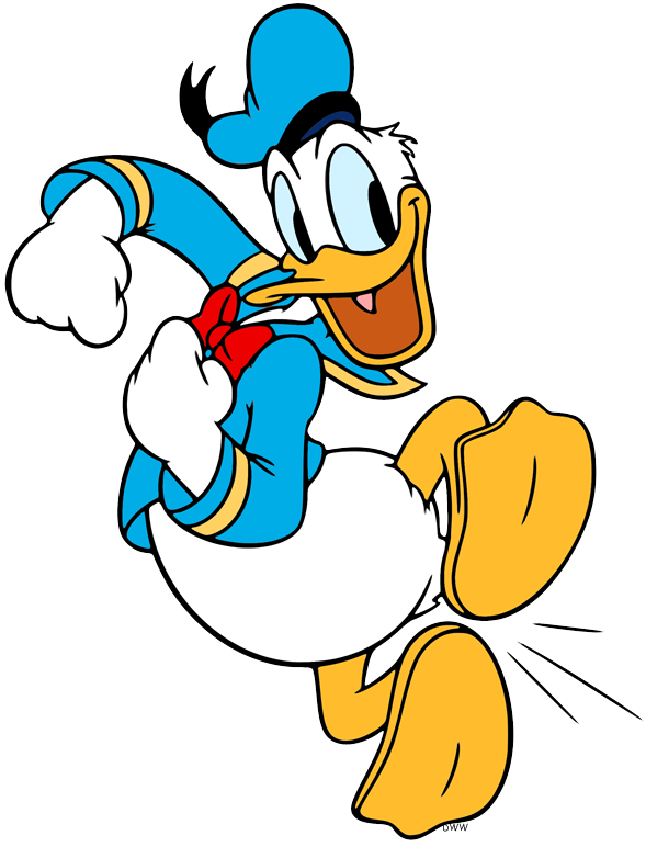 all-original. transparent png images of Disney's Donald Duck laughing,...