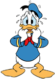 Donald Duck having a panic attack