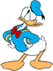 Irritated Donald Duck